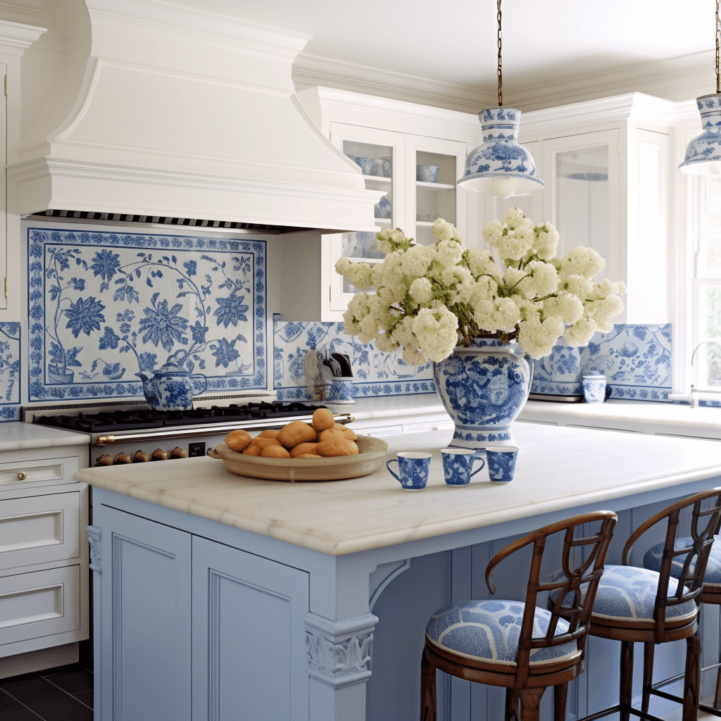 blue and white kitchen decor 3