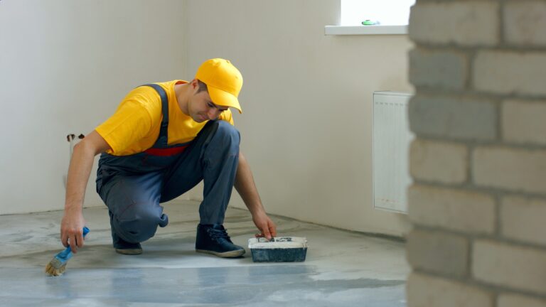 Builder renovating the house.