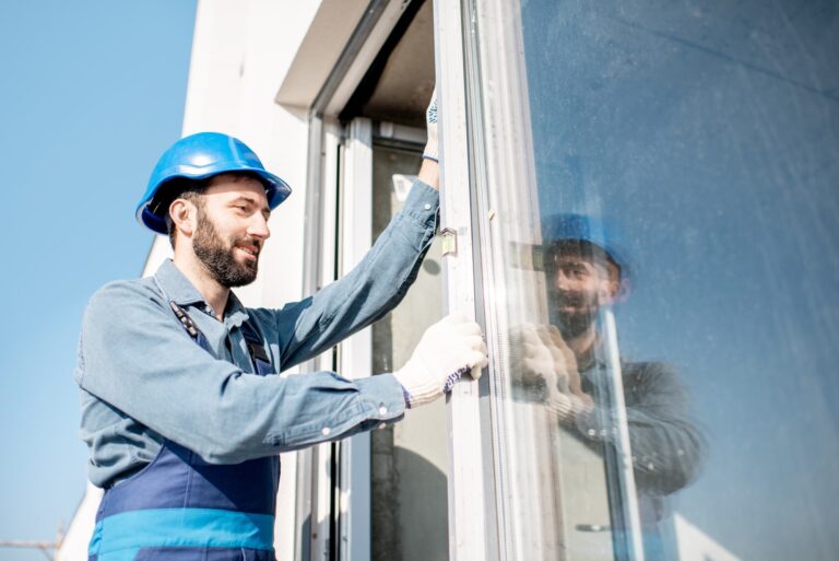 Workman mounting windows